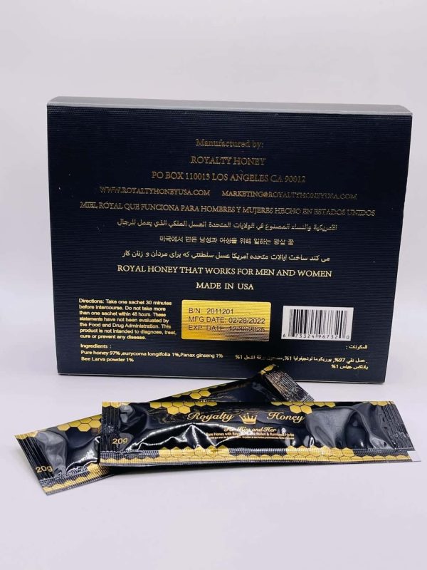 12Pcs Royalty Honey Packs - 20G - Image 2