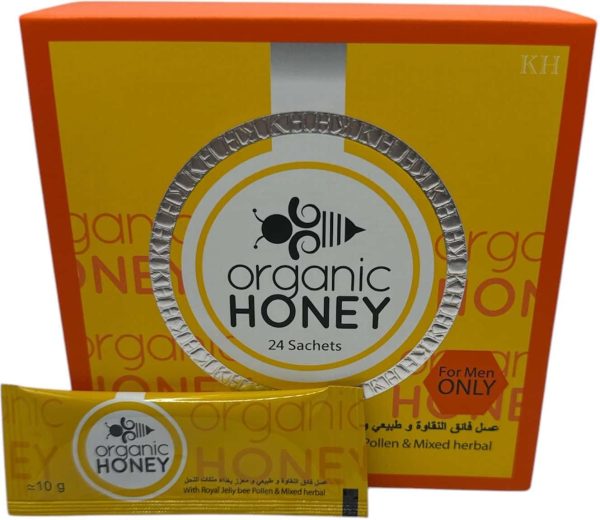 Organic Natural Honey (Large Pack of 24 Sachets 10Gram Each)
